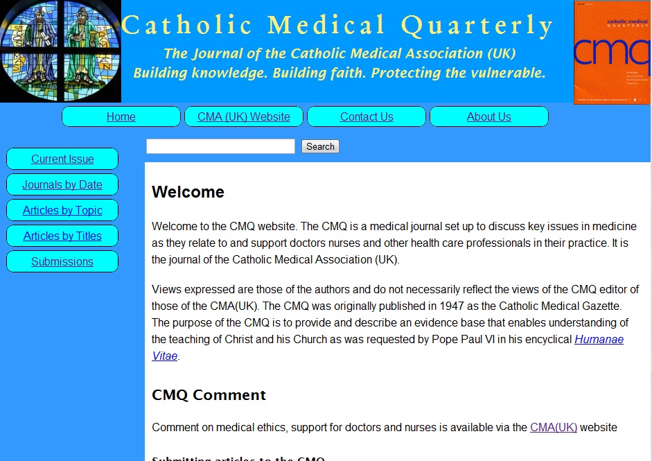 Website screen image