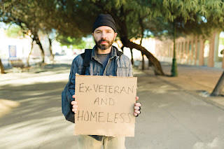 Homeless veteran